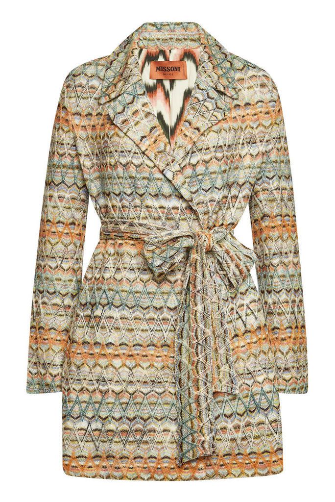 Missoni Knit Coat with Wool