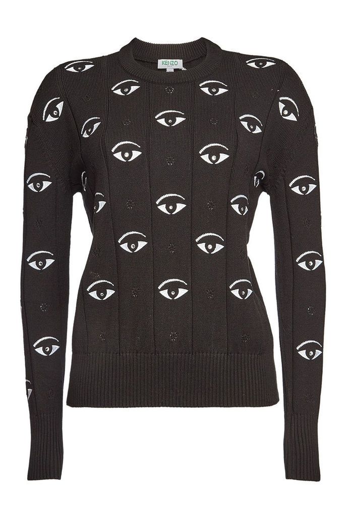 Kenzo Cotton Embroidered Sweater