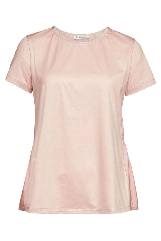 Moncler Cotton T-Shirt with Peplum Back