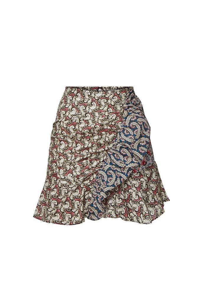 Isabel Marant toile Loz Printed Cotton Skirt