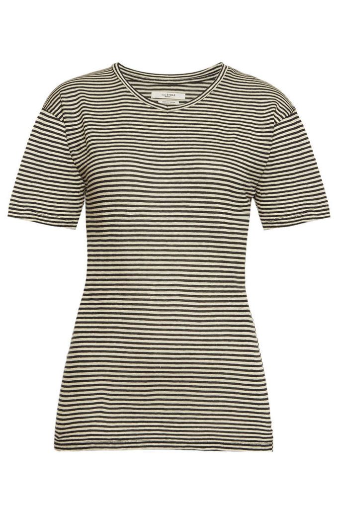 Isabel Marant toile Striped T-Shirt in Cotton and Linen
