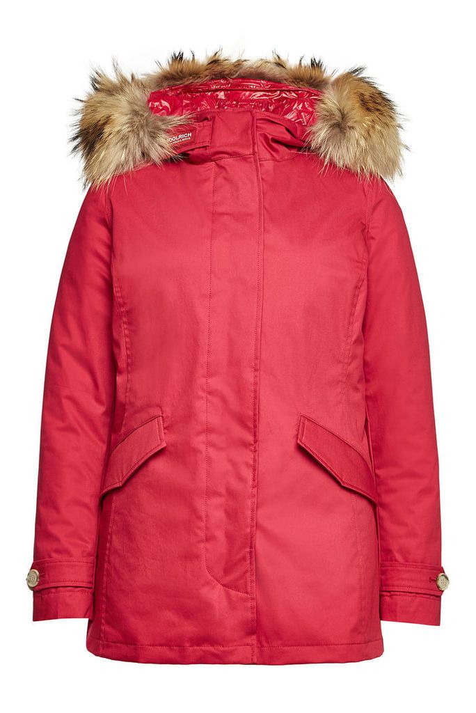 Woolrich 3-in-1 Arctic Cotton Down Parka with Fur-Trimmed Hood