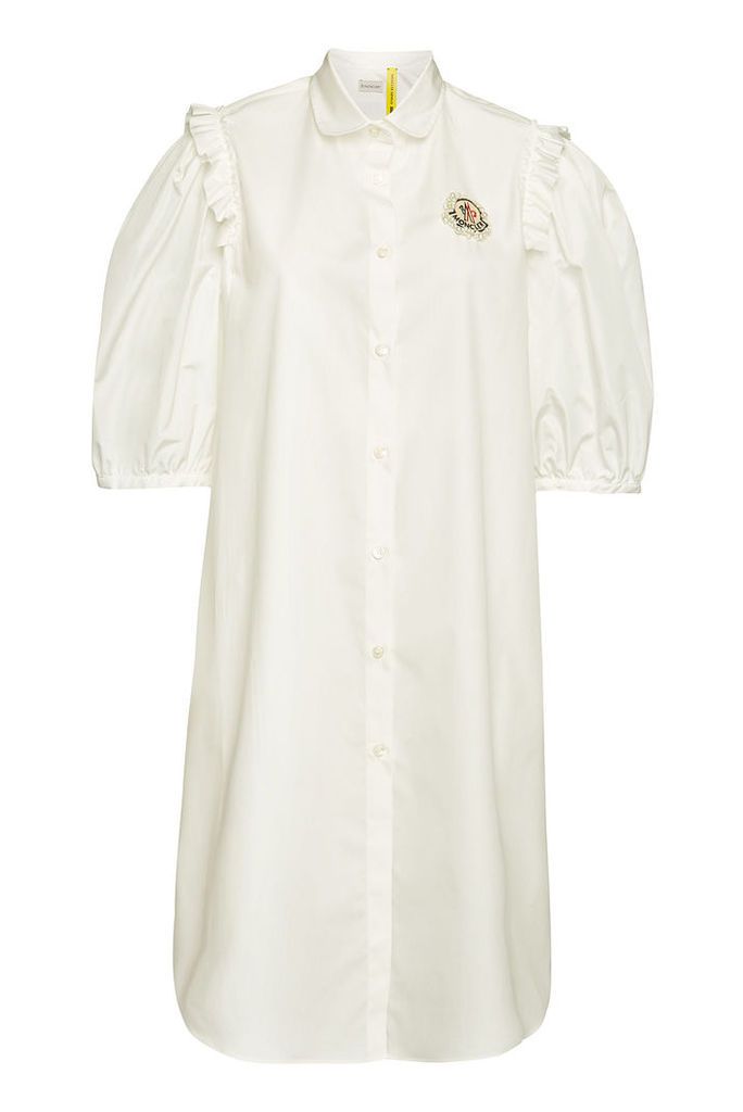 Moncler Genius 4 Moncler Simone Rocha Camicia Embellished Cotton Shirt Dres