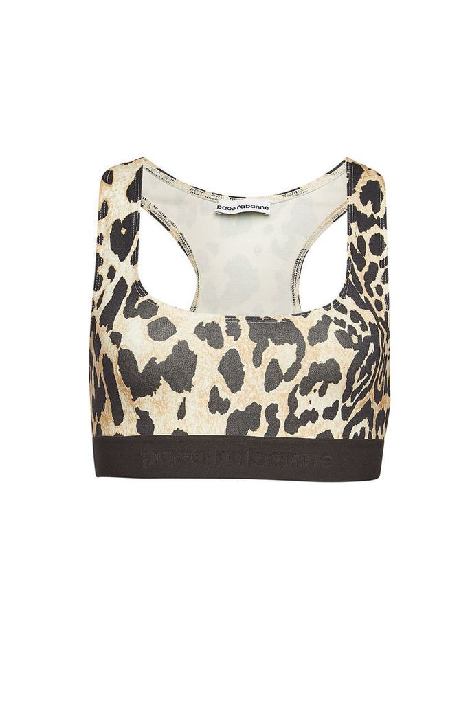 Paco Rabanne Printed Cropped Top with Racerback