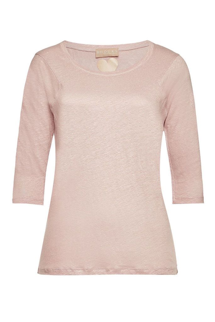 81 Hours Pegah Linen Long Sleeved Top