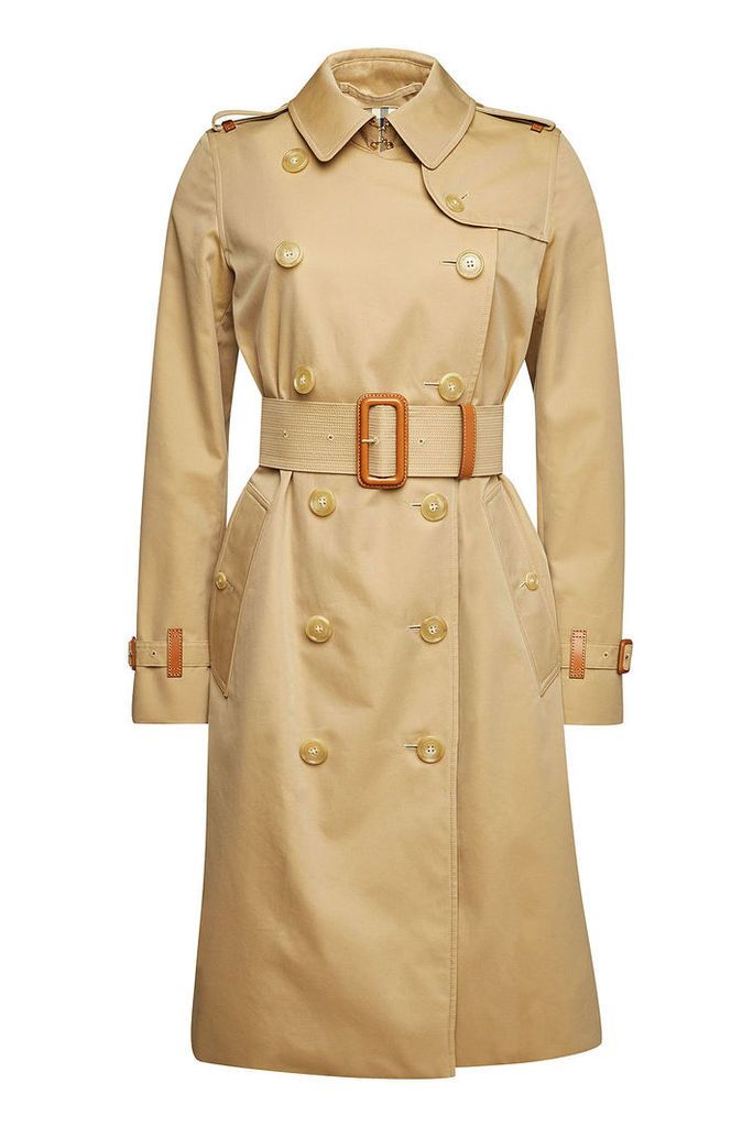 Burberry Clevelodelt Cotton Trench Coat