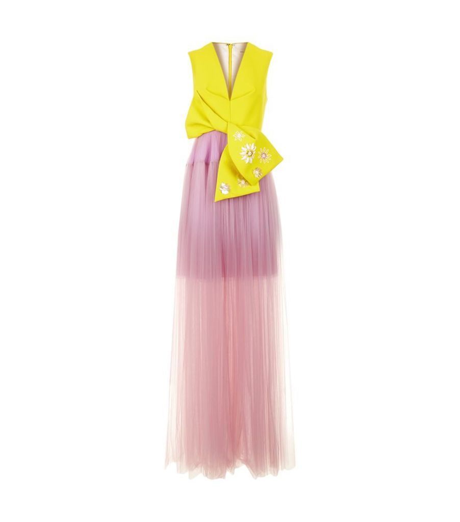 Delpozo, Embellished Bow Tulle Gown, Female