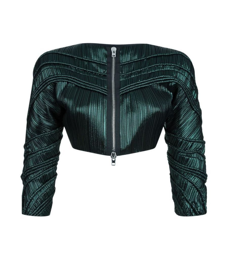 Givenchy, Pleated Crop Jacket, Female