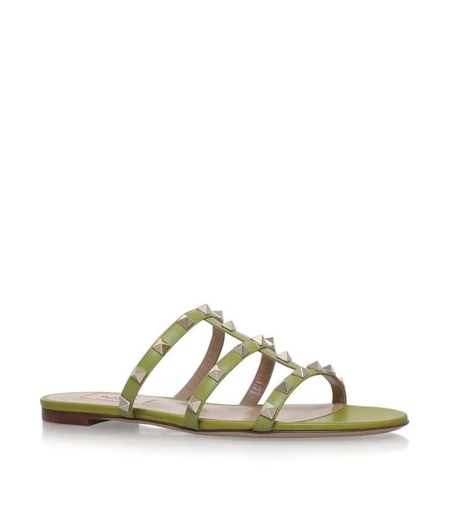 Valentino, Rockstud Slide Sandals, Female