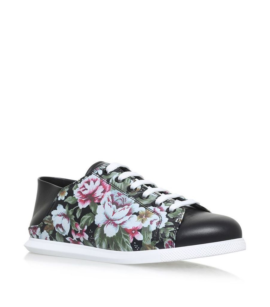 Alexander Mcqueen, Floral Lace Up Sneakers, Female