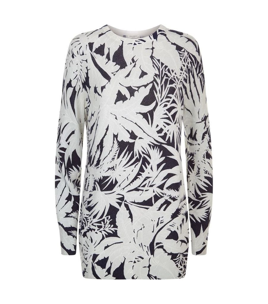 Tropical Print Rei Cashmere Sweater