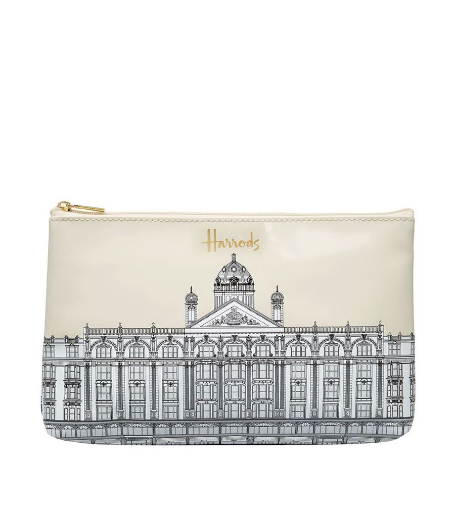 Illustrated Building Cosmetic Bag