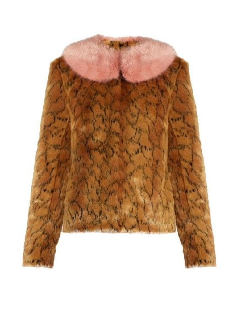Fifi leopard-print faux-fur jacket