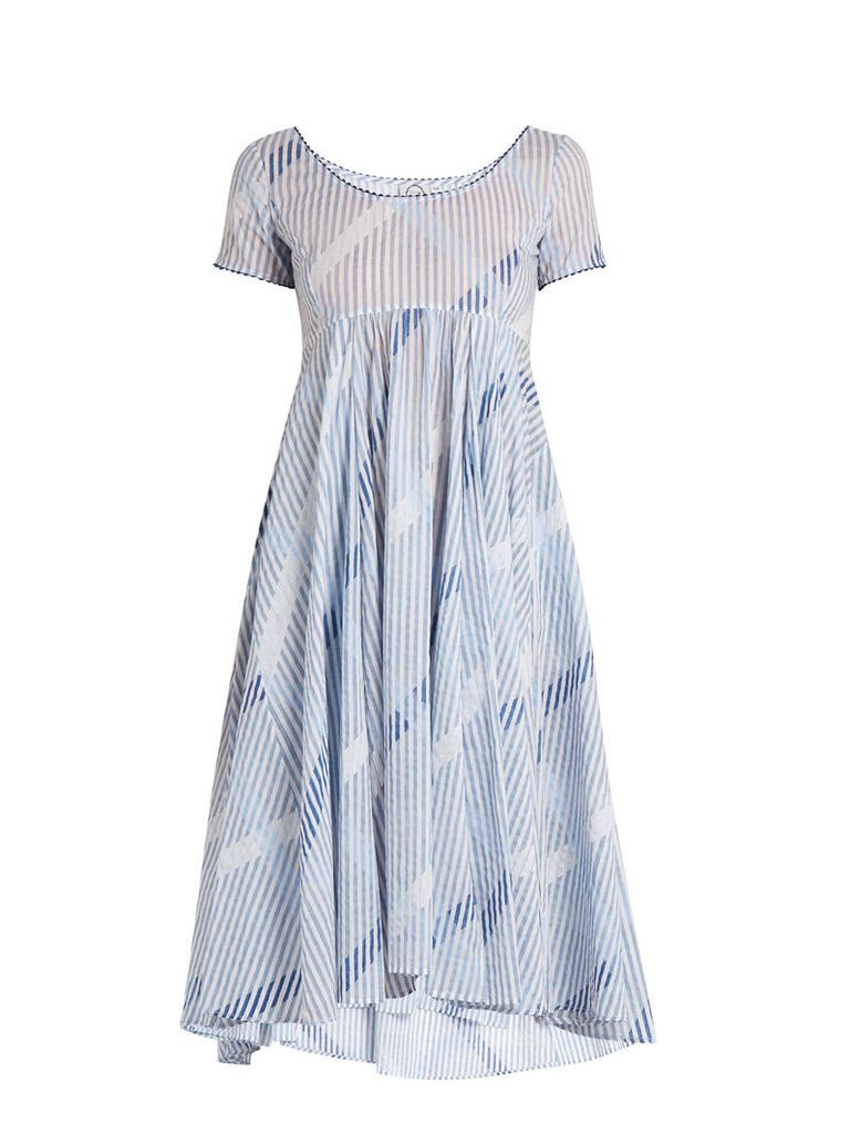 Romy stripe-print cotton-voile dress