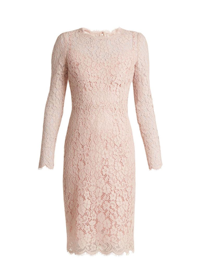 Long-sleeved Cordonetto-lace dress