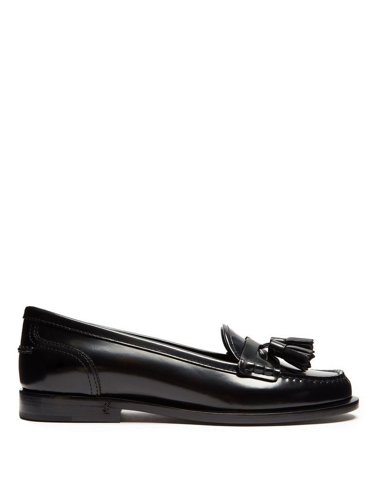 Universite tasselled patent-leather loafers