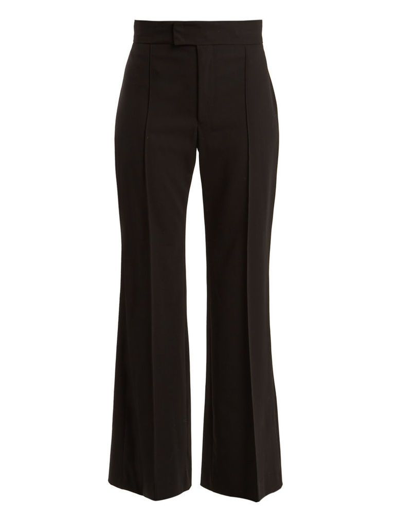 Mansfield high-rise wide-leg wool trousers