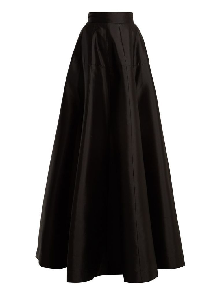 Atelier wool-blend satin maxi skirt