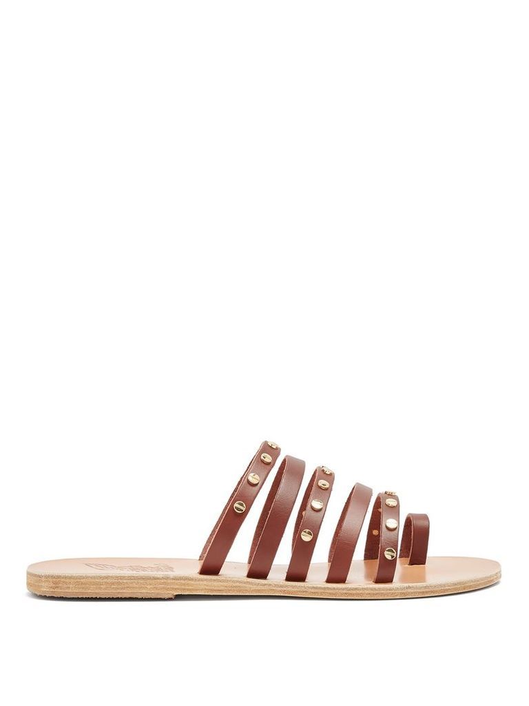 Niki Nails embellished leather sandals