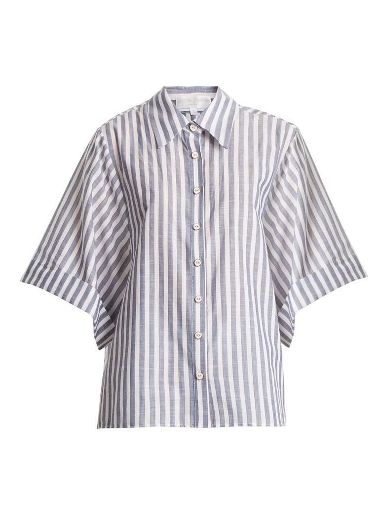 Marta stripe-print cotton shirt