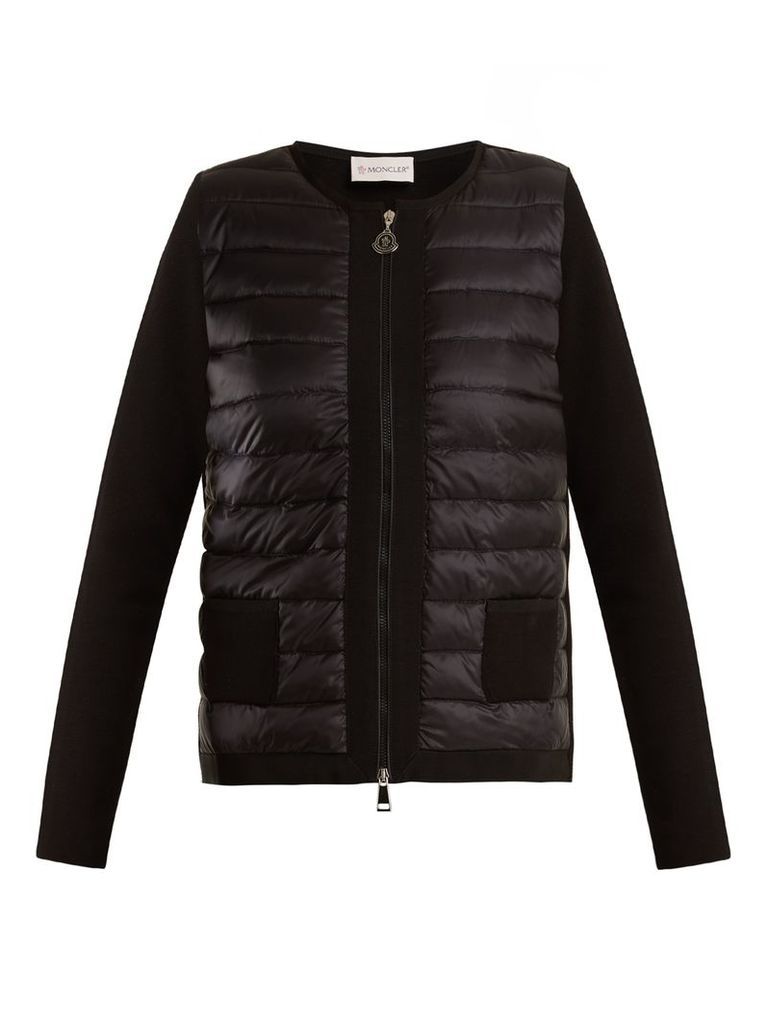 Maglia quilted down and jersey jacket