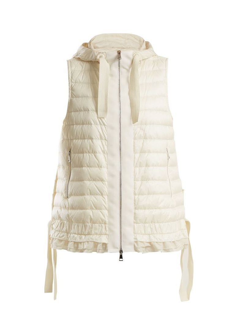 Moncler - Dioptase Quilted Down Gilet - Womens - White
