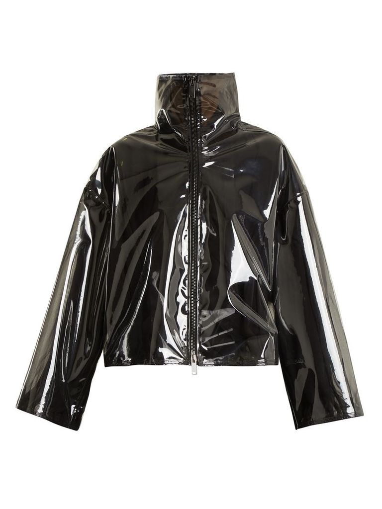 Translucent zip-through jacket