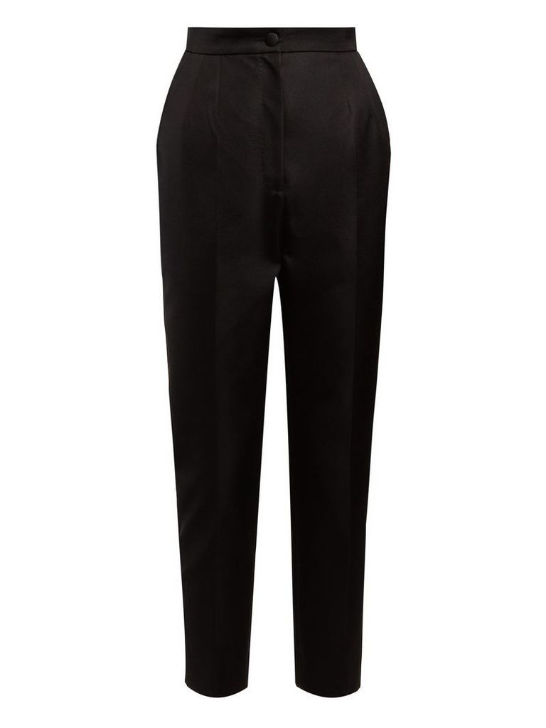 High-rise cropped trousers