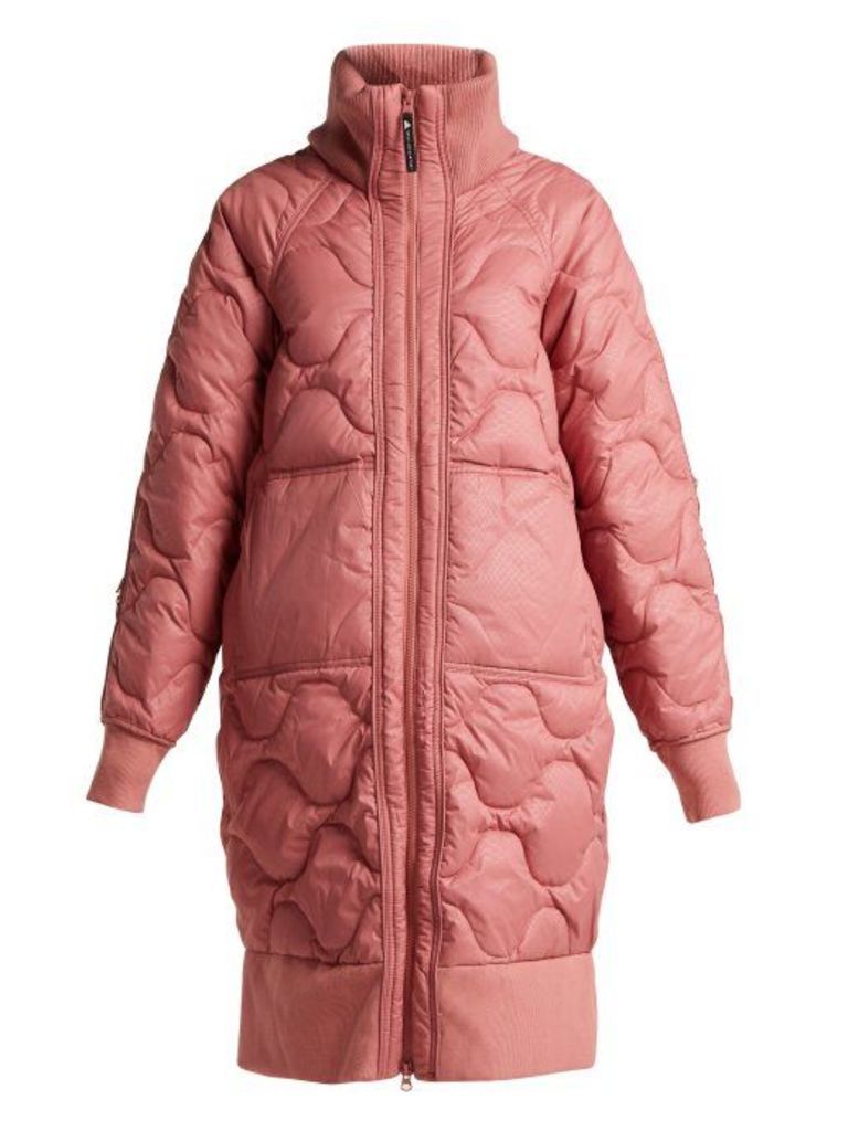 Adidas By Stella Mccartney - Scale Print Quilted Jacket - Womens - Pink