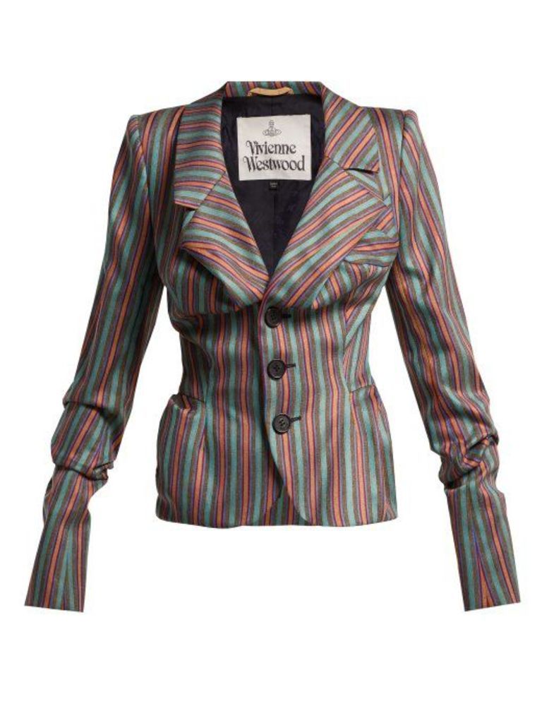 Vivienne Westwood - Striped Sateen Jacket - Womens - Multi