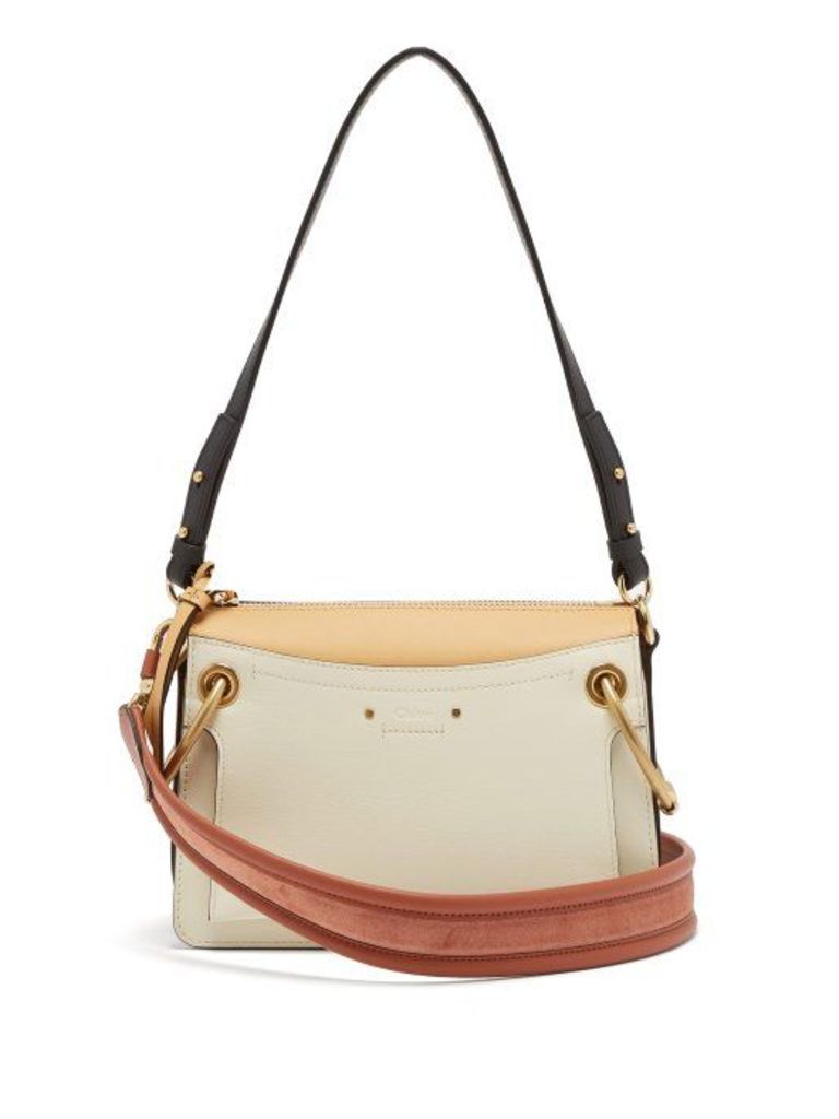 ChloÃ© - Roy Small Leather Shoulder Bag - Womens - White Multi
