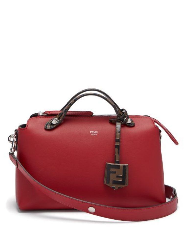 Fendi - By The Way Leather Shoulder Bag - Womens - Red Multi