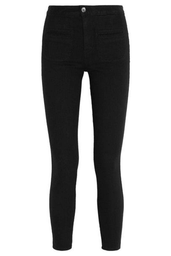 Kate Moss for Equipment - Warren Stretch-twill Skinny Pants - Black