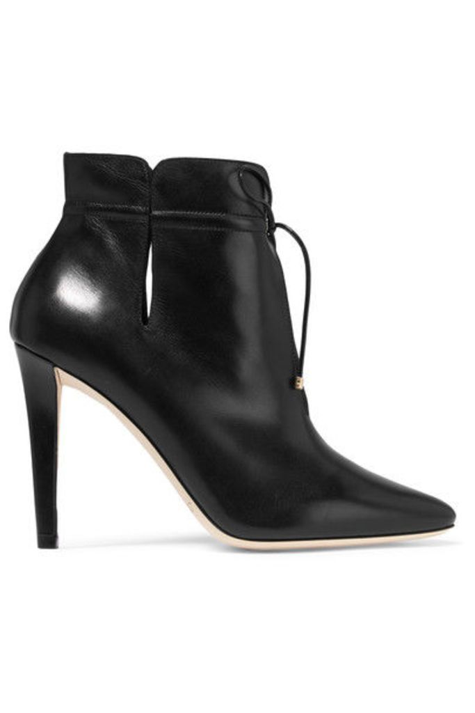 Jimmy Choo - Murphy Cutout Leather Ankle Boots - Black