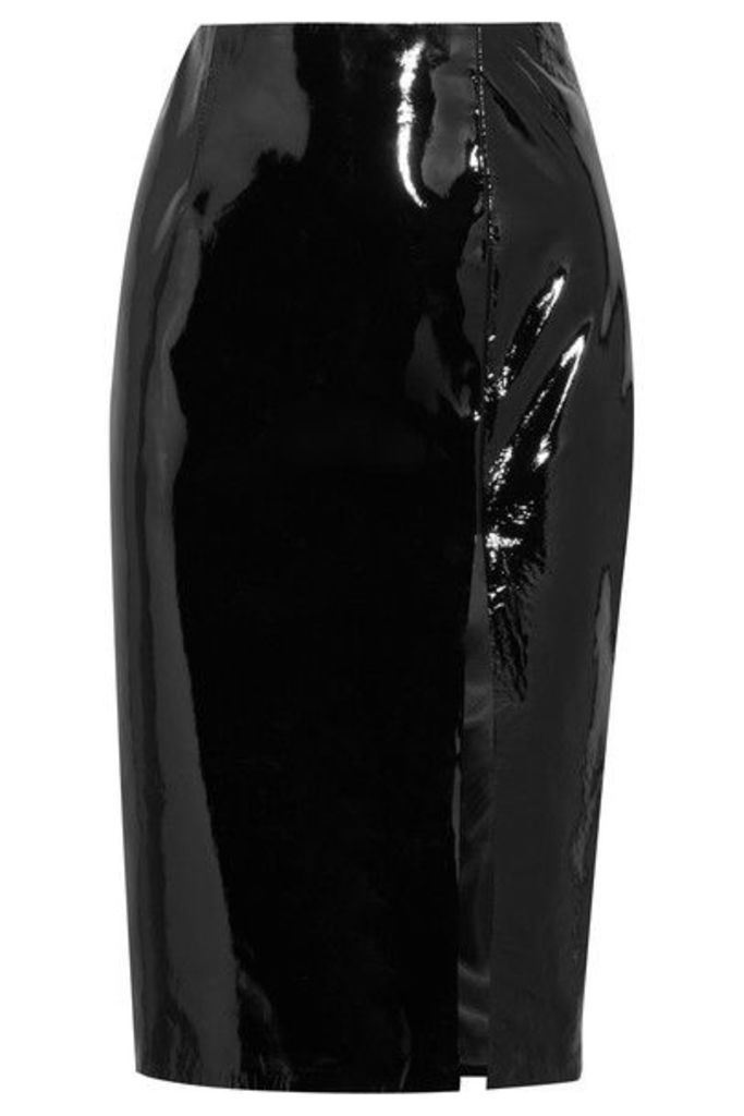 Topshop Unique - Patent-leather Pencil Skirt - Black