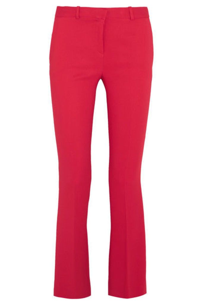 Versace - Stretch-crepe Flared Pants - Tomato red
