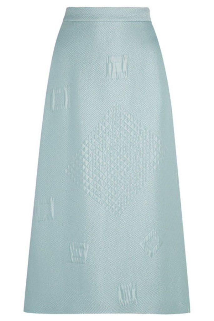Hillier Bartley - Quilted Jacquard Midi Skirt - Mint