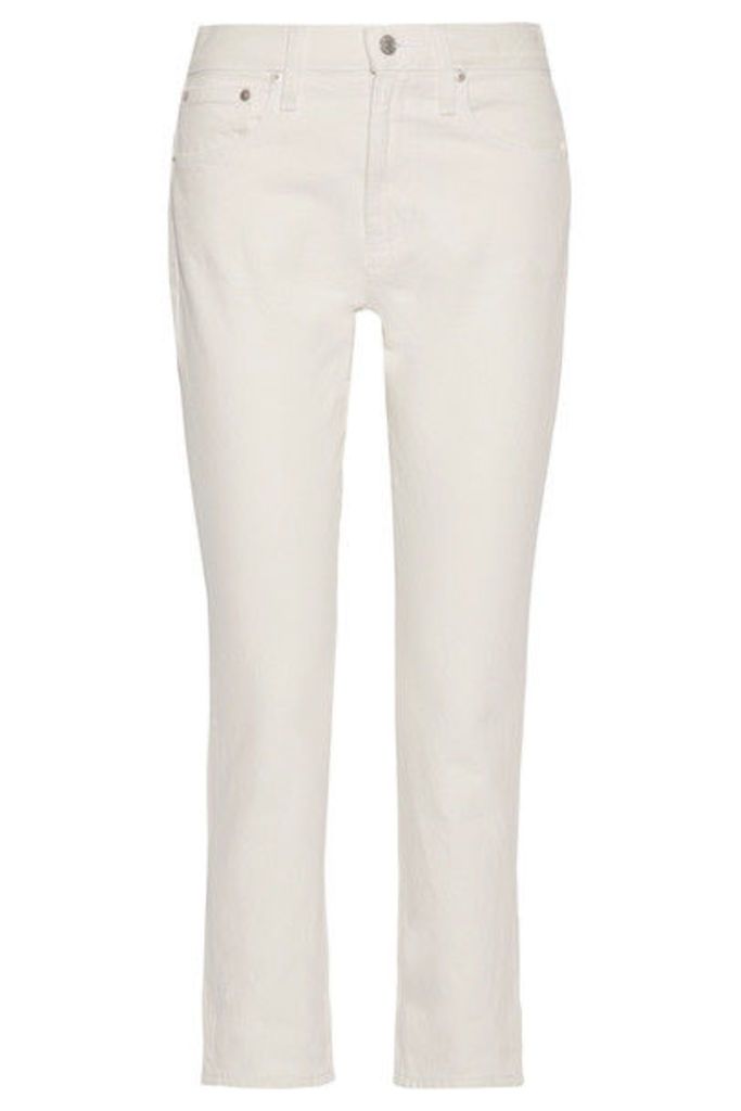 Madewell - The Perfect Summer Cropped High-rise Straight-leg Jeans - White