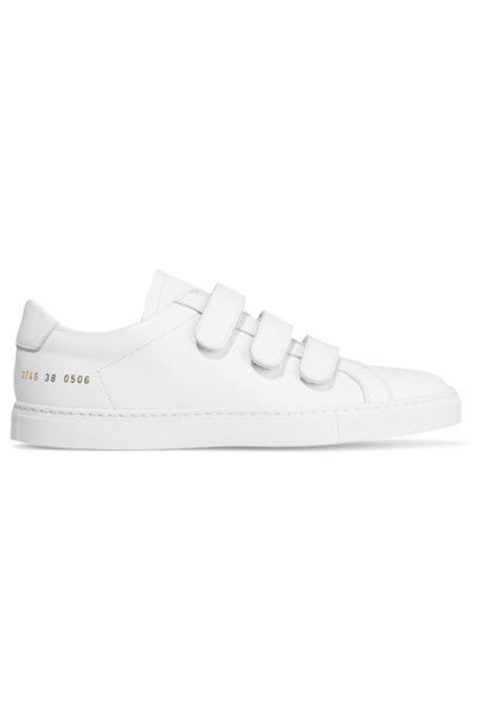 Common Projects - Achilles Three Strap Leather Sneakers - White