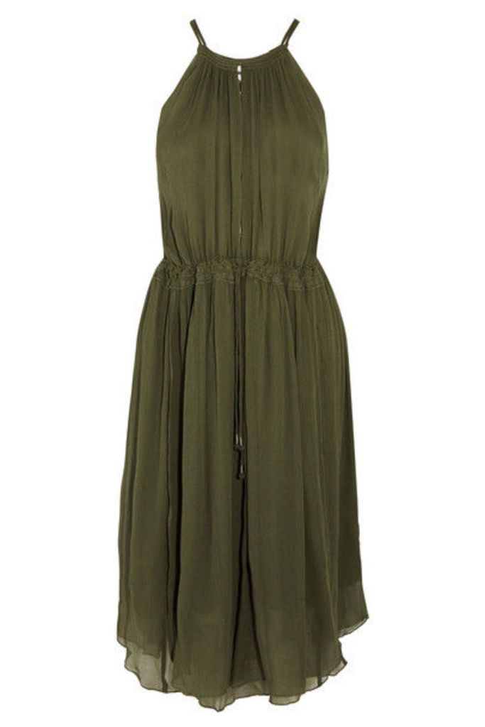 APIECE APART - Boronia Silk-crepon Dress - Green