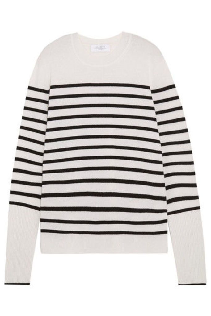 La Ligne - Aaa Striped Cashmere Sweater - White