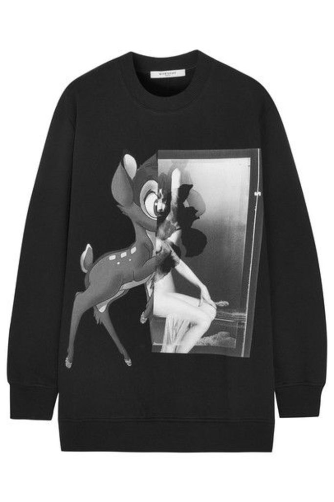 Givenchy - Printed Cotton-jersey Sweatshirt - Black