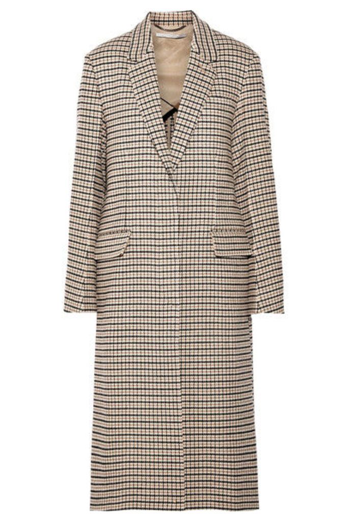Stella McCartney - Oversized Checked Wool-blend Coat - Beige