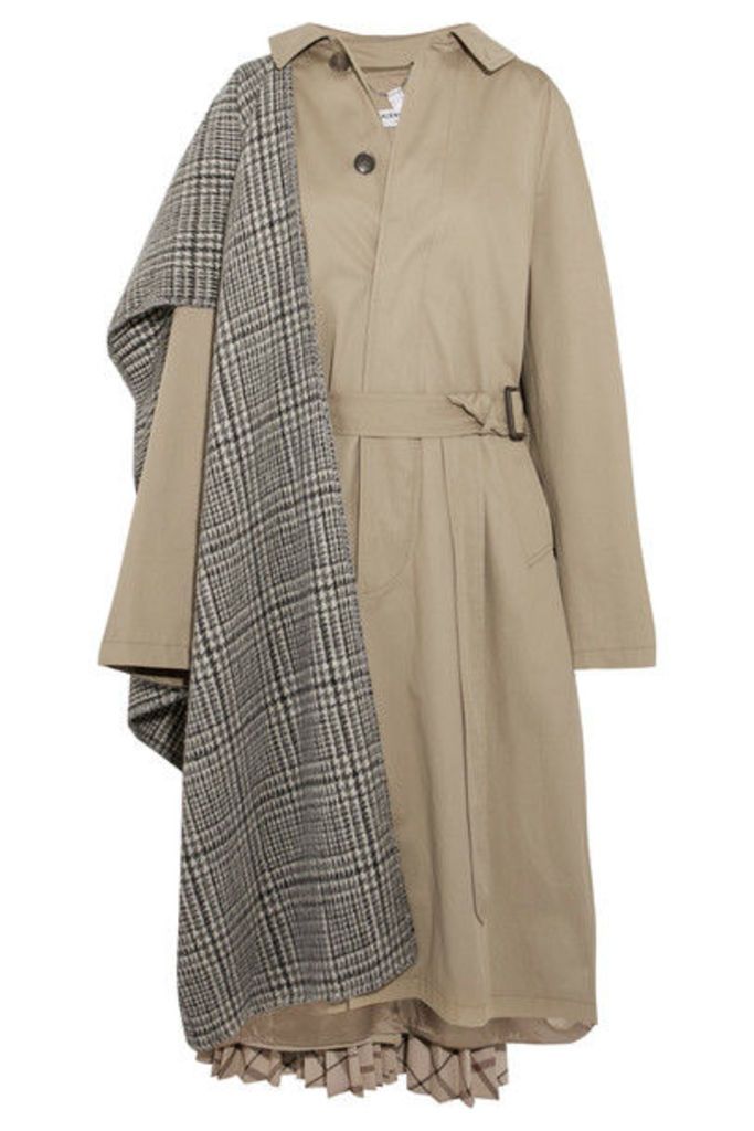 Balenciaga - Oversized Paneled Cotton-twill Trench Coat - Beige