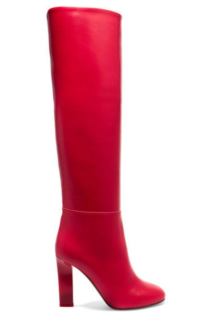 Victoria Beckham - Leather Knee Boots - Red