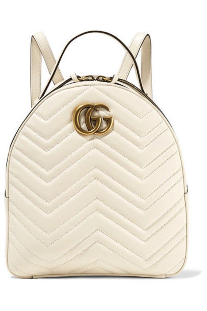 Gucci - Gg Marmont Quilted Leather Backpack - Ivory
