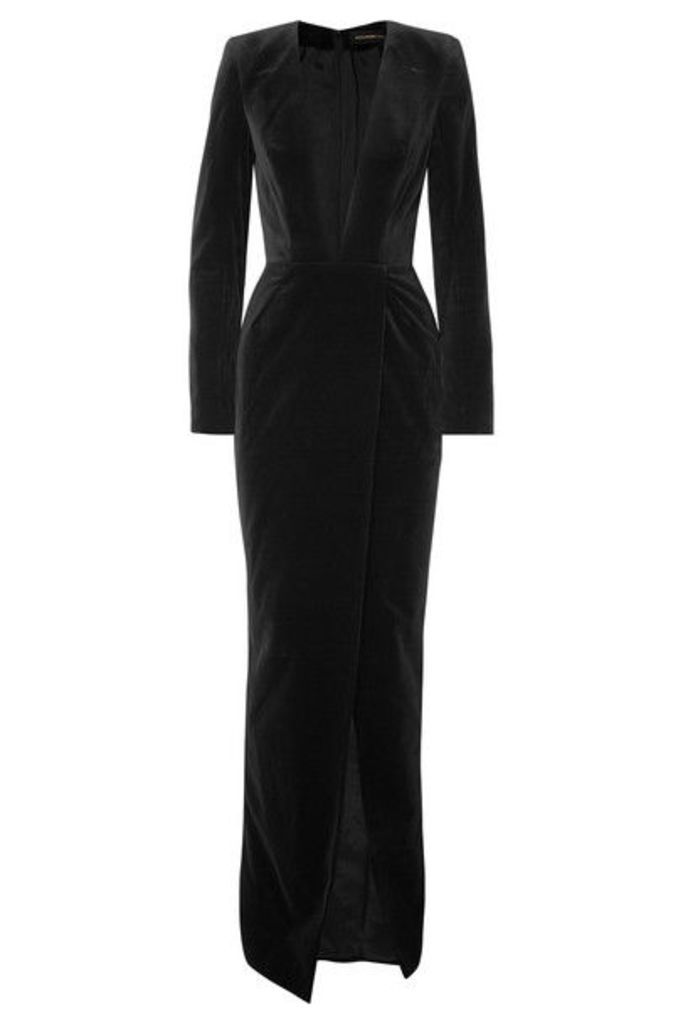 Alexandre Vauthier - Cotton-velvet Gown - Black