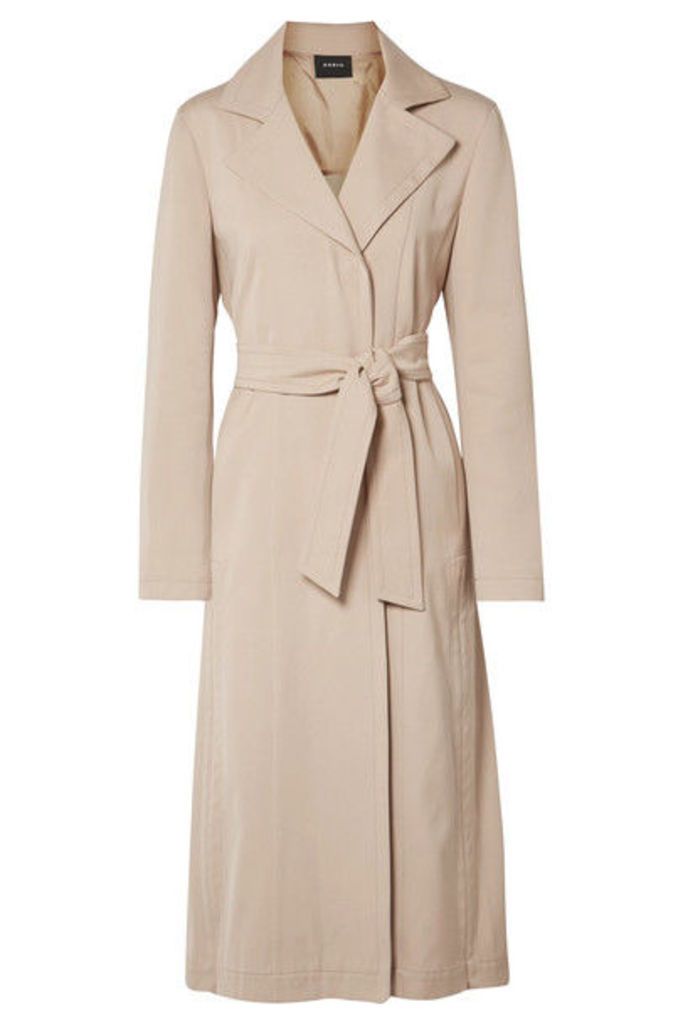 Akris - Teri Belted Cotton And Silk-blend Coat - Beige
