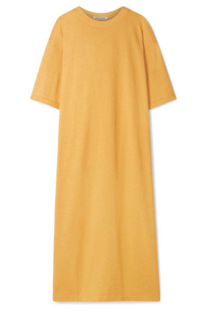 Elizabeth and James - Crawford Oversized Cotton-blend Terry Midi Dress - Marigold