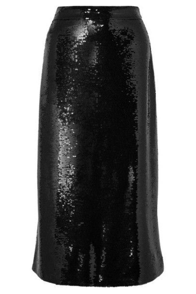 Gucci - Sequined Crepe Midi Skirt - Black